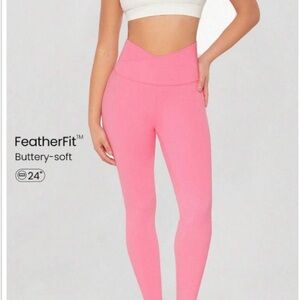 Glowmode FeatherFit Women's Pink Leggings 24” S